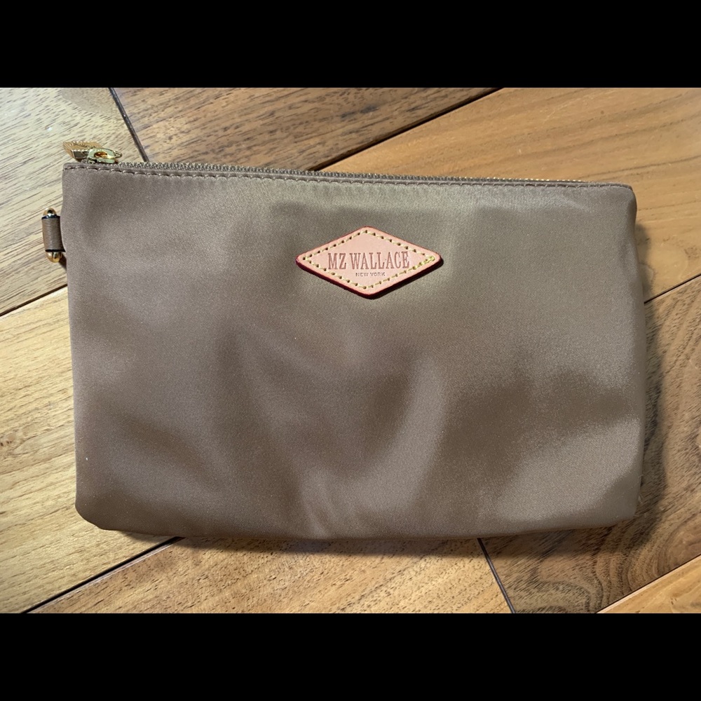 MZ Wallace Nylon Pouch - Taupe (NWT)